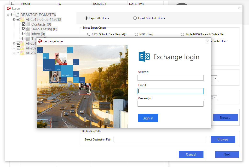 fill login detail